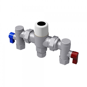 Water blending & distribution manifold, TMV3 thermostatic mixing valve